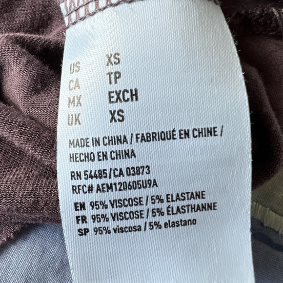 American Eagle Womens Soft & Sexy Purple Long Sleeve Casual Cozy Top XS - Picture 6 of 8